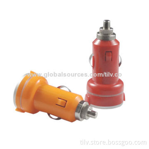 Dual USB Car Charger, 2.1A, Mini, CE/FCC Certified, RoHS Directive-compliant